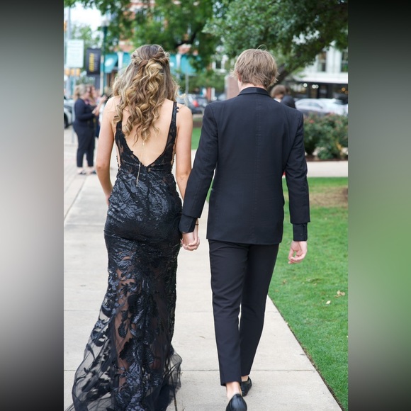 Jovani black prom dress size 00. - Picture 4 of 5